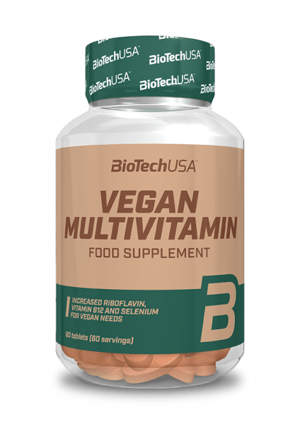 BIOTECHUSA Vegan Multivitamintabletten – 60 Tabletten