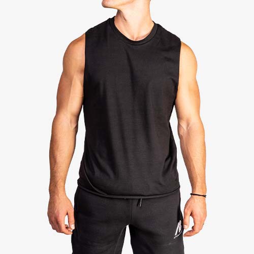 ATOMBODY Sleeveless Shirt für Männer, Schwarz