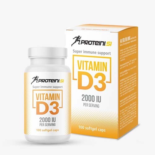 PROTEINI.SI VITAMIN D3 (2000IU) 100 Softgels