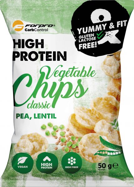 FORPRO HIGH PROTEIN VEGETABLE CHIPS 15x50g