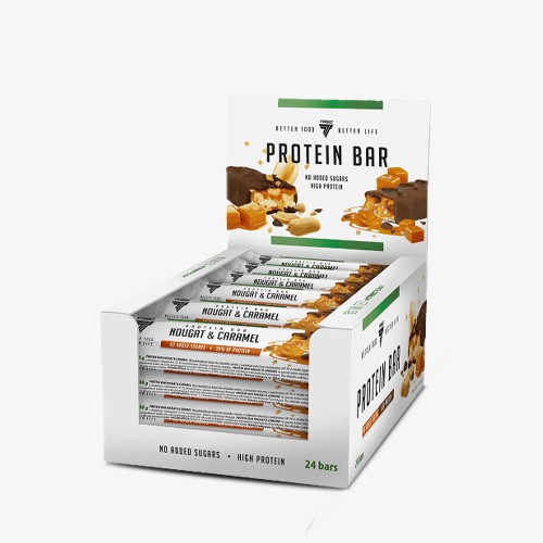 TREC NUTRITION PROTEIN BAR 24x46g NOUGAT & CARAMEL