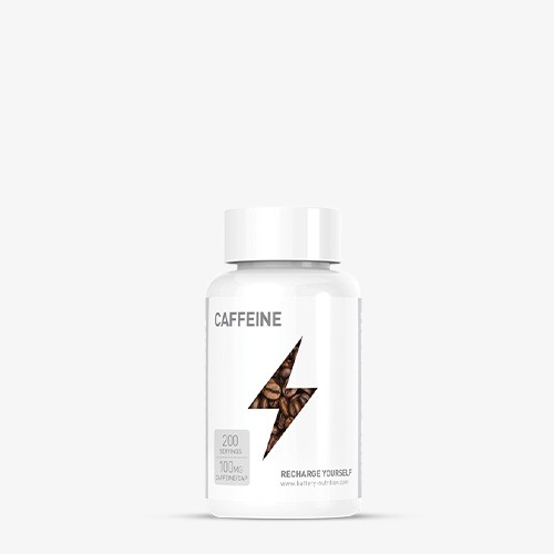 BATTERY NUTRITION CAFFEINE 200 Kapseln Trainings Booster