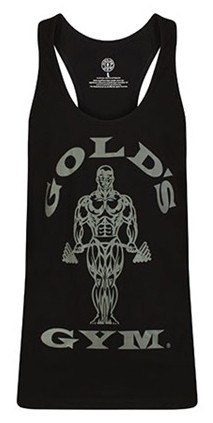 Golds Gym Stringer Black/Charcoal/Marl