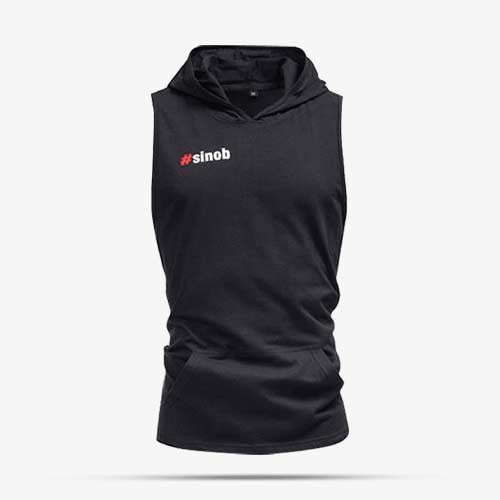 SINOB Hooded & Armless Shirt (small print) Sportbekleidung