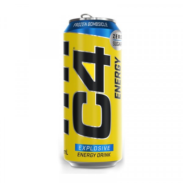 CELLUCOR C4 Carbonated 12 x 473ml Drinks - Frozen Bombsicle - MHD 01.10.2022