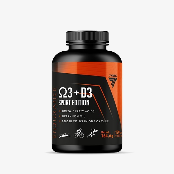 TREC NUTRITION OMEGA 3 + D3 SPORT EDITION 120cap