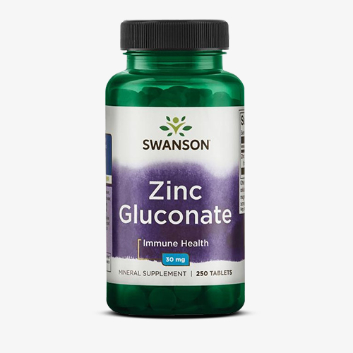 SWANSON Zinc Gluconate 30mg - 250 tablets