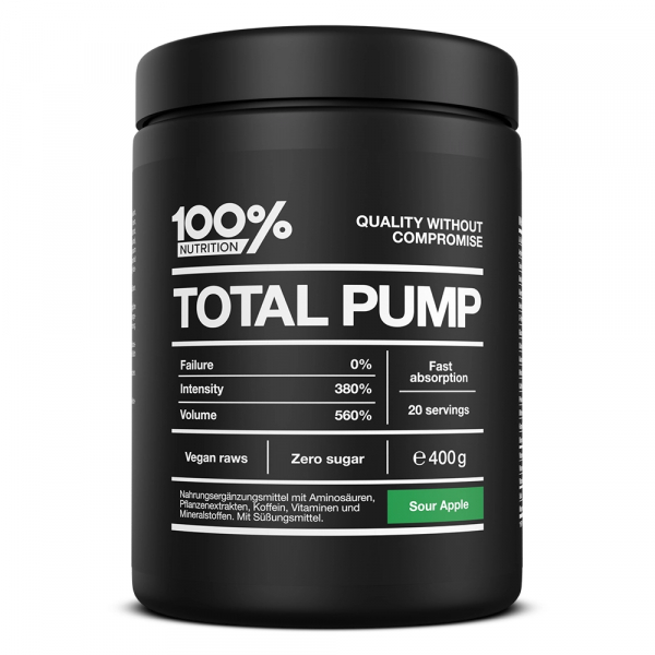 100% NUTRITION TOTAL PUMP 400g