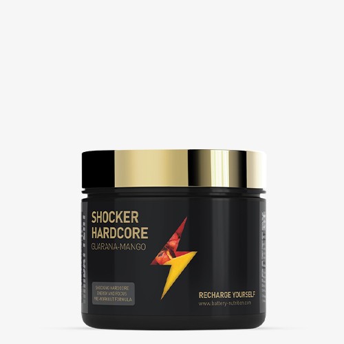 BATTERY NUTRITION SHOCKER HARDCORE 420g Guarana - Mango Trainings Booster