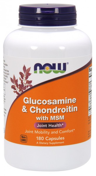 NOW FOODS - Glucosamine & Chondroitin with MSM 180 Kapseln