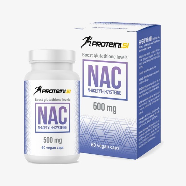 PROTEINI.SI NAC 500mg 60 veg. Kapseln - MHD 30.06.2023